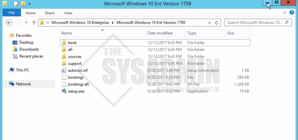 Windows 10 Version 1709 Setup Files