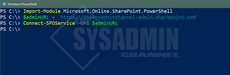 Connect-SPOService Powershell