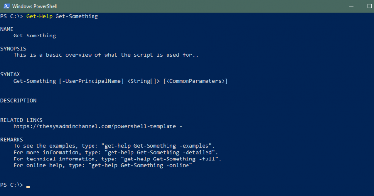 A Powershell Template For Creating The Perfect Function