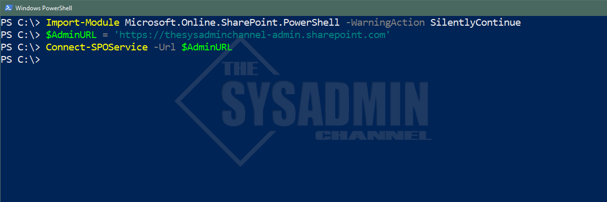 Connect to SharePoint Online Powershell