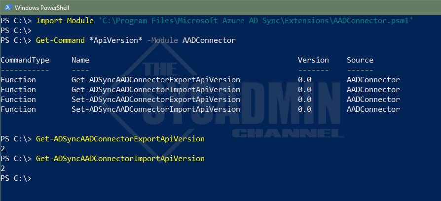 Confirm AAD Connect v2 EndPoints