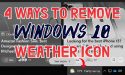 Remove Windows 10 Weather - Featured