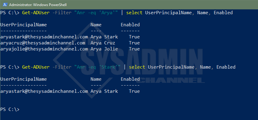 Set Aduser Examples Powershell Get-Aduser Examples – CTTP