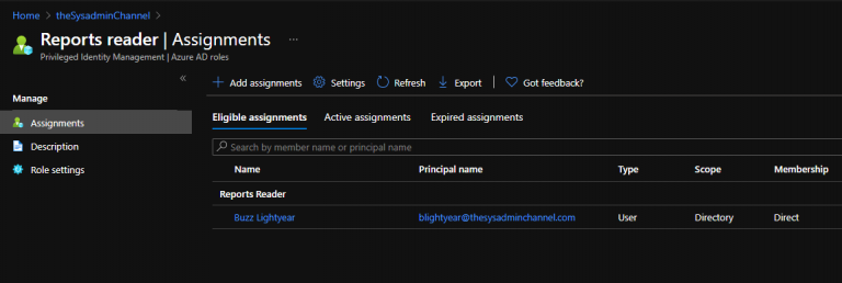 get pim role assignment status for azure ad using powershell