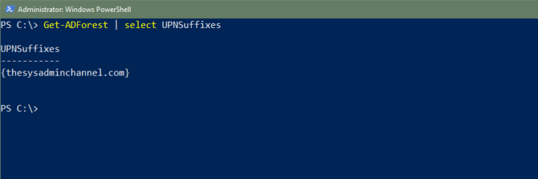 Connection Suffix Powershell How To Change UserPrincipalName with PowerShell