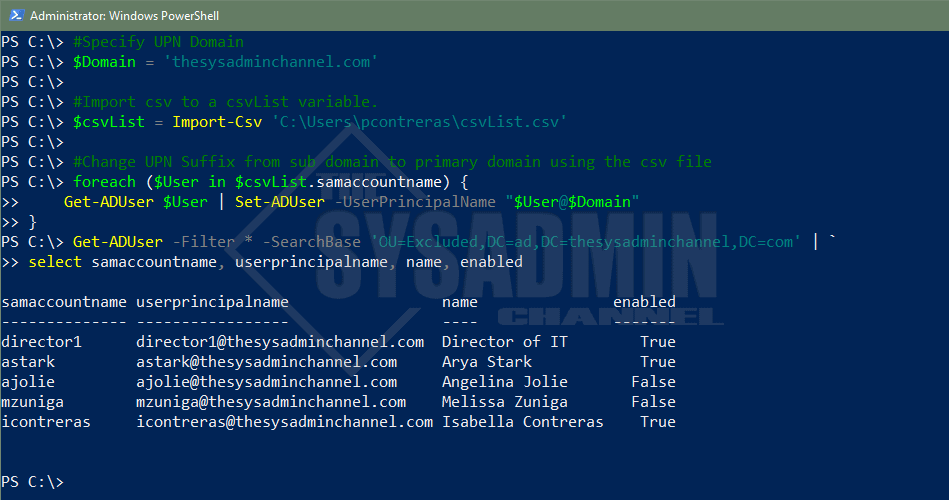 How To Change UserPrincipalName With PowerShell how-to-change-userprincipalname-with-powershell