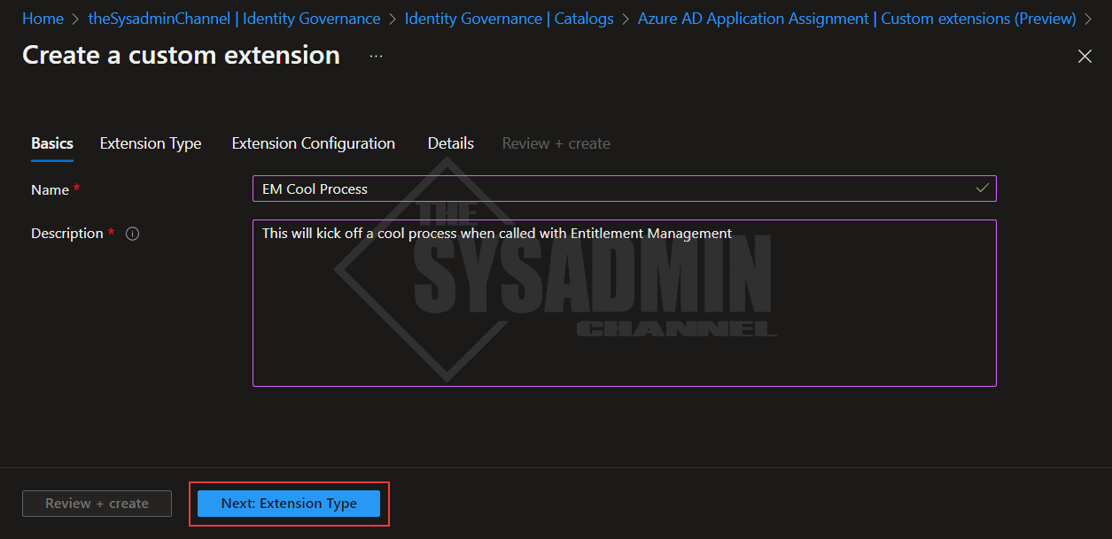 Create Custom Extensions in Entra Identity Governance