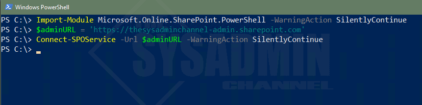 Connect-SharePoint Online